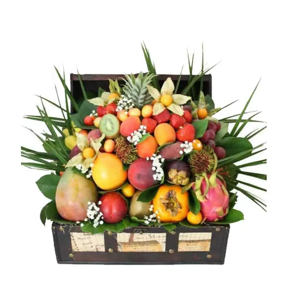 Edible Gourmet Deluxe Basket of Fruits