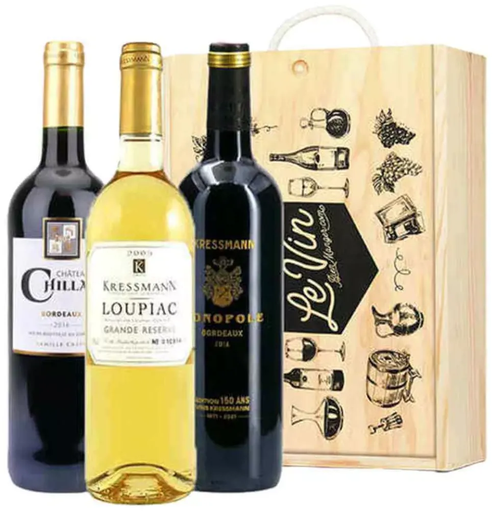 Elegant Bordeaux Trio Red And Sweet